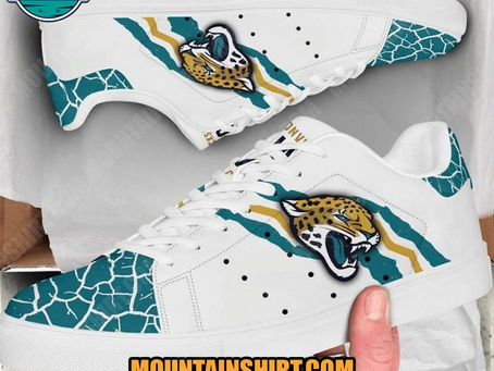 NFL Jacksonville Jaguars White Stan Smith Shoes
