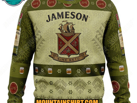 Jameson Irish Whiskey Ugly Christmas Sweater