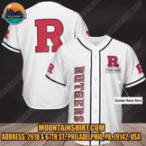 NCAA Rutgers Scarlet Knights Personalized Baseball Jersey