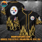 NFL Pittsburgh Steelers Personalized Baseball Jersey