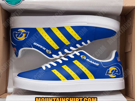 NFL Los Angeles Rams Adidas Blue Stan Smith Shoes