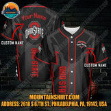 NCAA Ohio State Buckeyes Custom Name Baseball Jersey