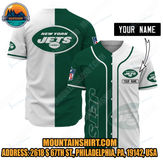 NFL New York Jets Personalized Baseball Jersey