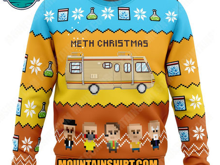 Meth Christmas Breaking Bad Ugly Christmas Sweater