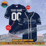 MLB New York Yankees Personalized Baseball Jersey