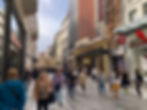 a shopping street in Athens