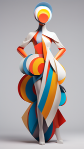 VeroLynEsque_A_abstract_big_shapes_fullbody_stylized_cartoon_el_4ab67fbd-839b-4070-b501-b9