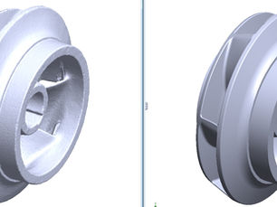 Compressor Wheel Casting Reverse Engineering - 3D Scanning