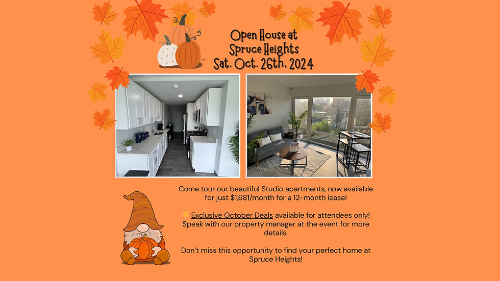 Open House Oct. 26th from 10 am to 2 pm - Exclusive October Deals for Attendees! RSVP TODAY!