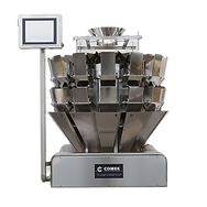 Industrial multihead weigher for weighing cheese, snacks and fresh produce
