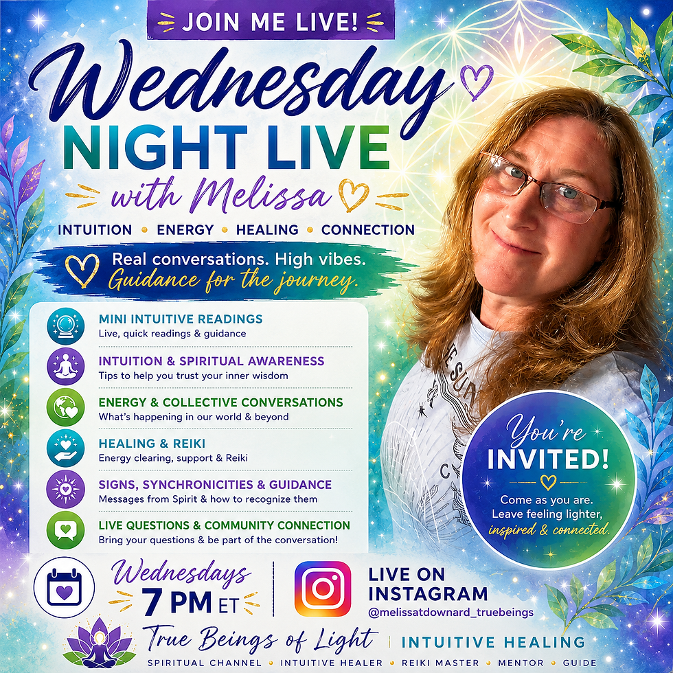 Wednesday Night Live on Instagram : Intuition , Energy & Mini Readings