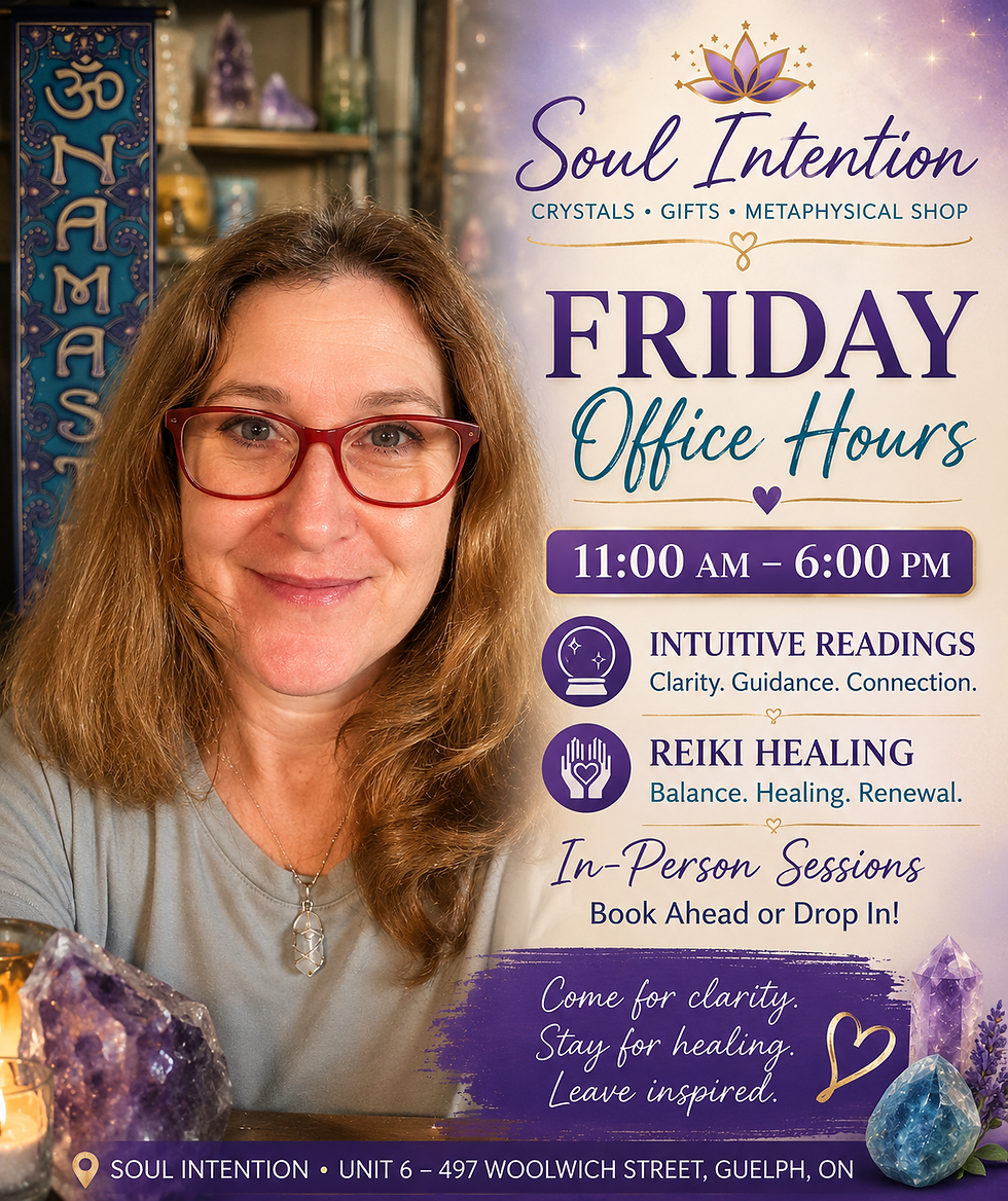 Friday Intuitive Readings at Soul Intentions-Guelph