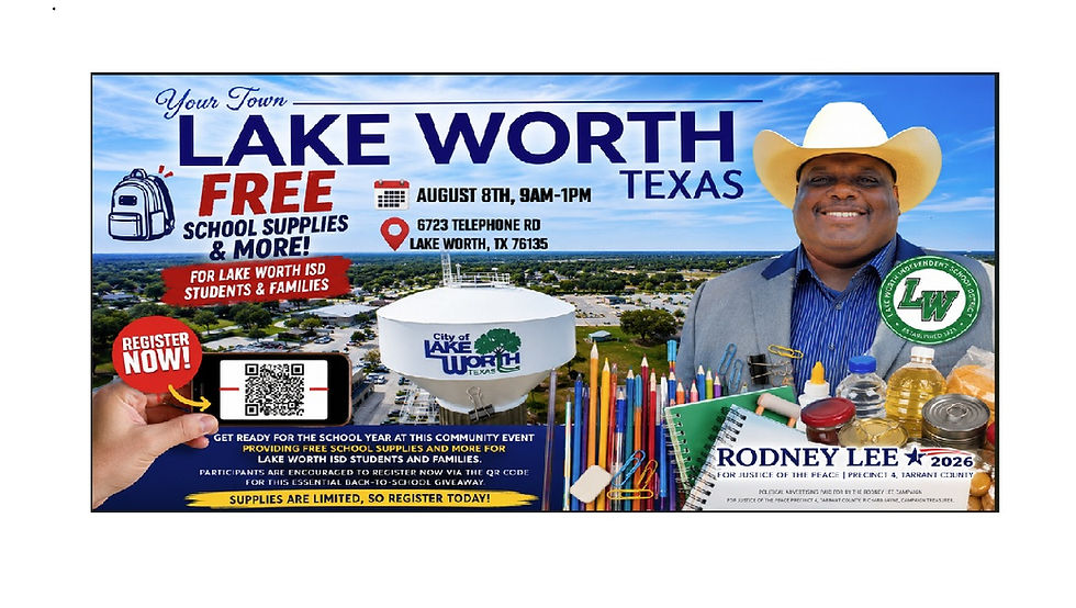 Back-to-School Supplies Giveaway Lake Worth Tx