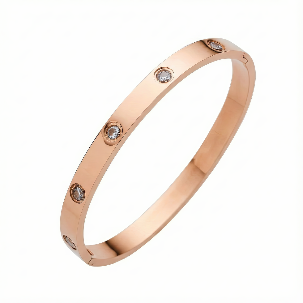 Miniaturbild: Armreif Reina Edelstahl vergoldet