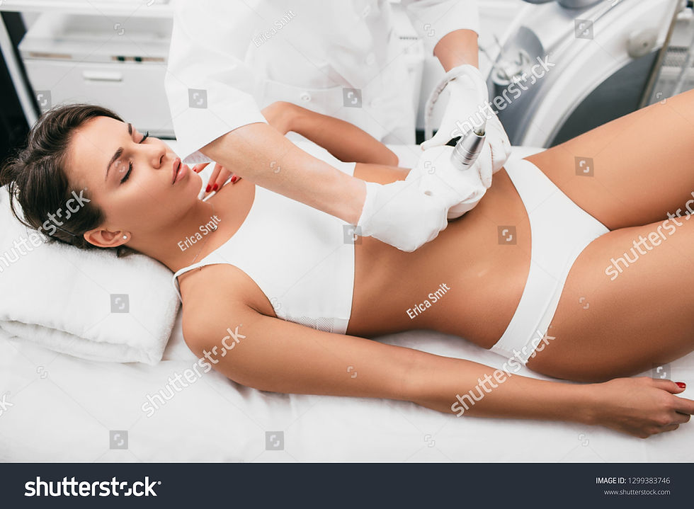 stock-photo-beautiful-woman-having-cavitation-procedure-removing-cellulite-on-her-belly-at