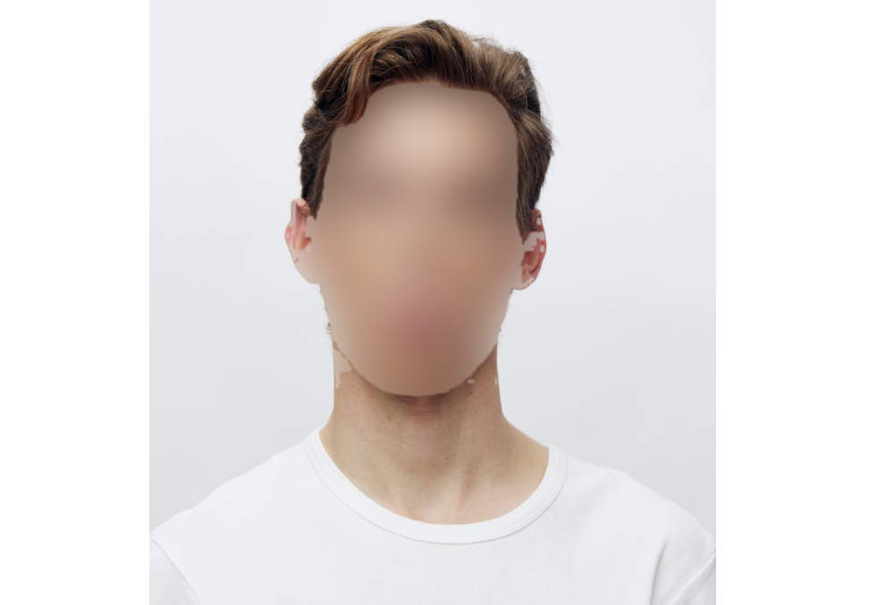 blurred face portrait