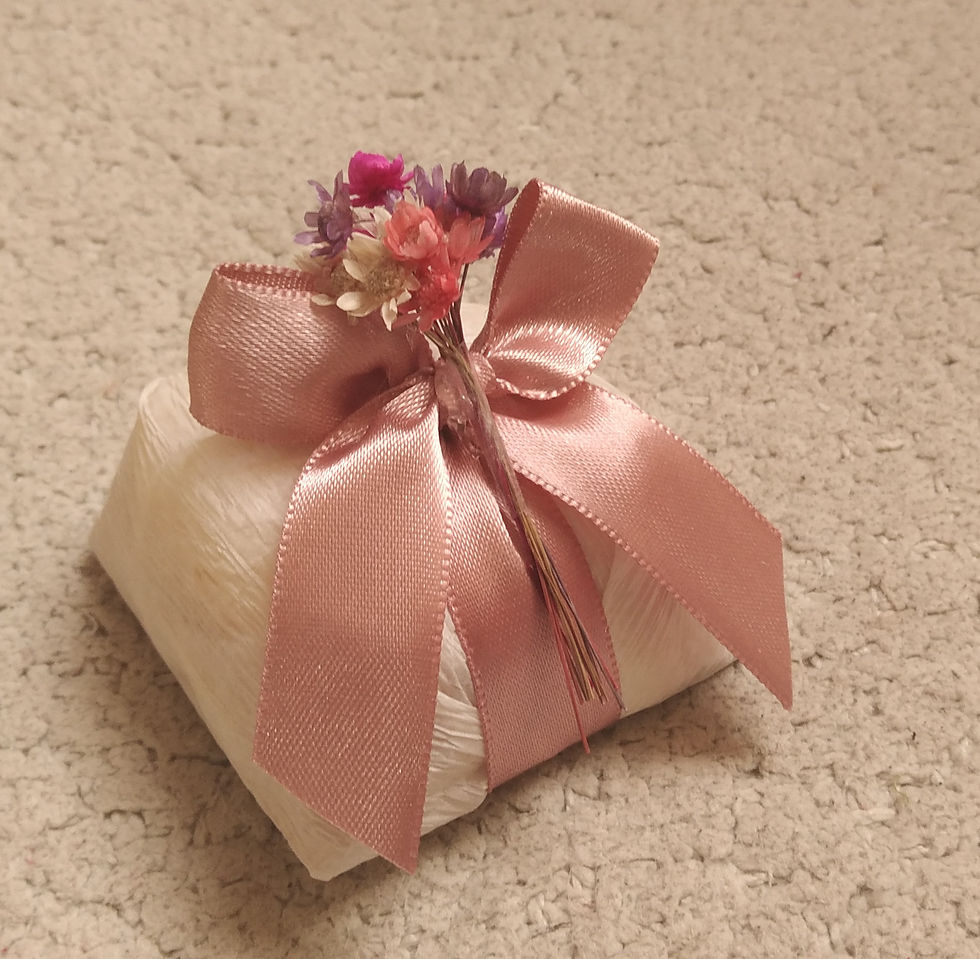 laço de cetim nº 3 com mini buque