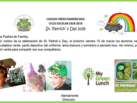 Atento Aviso St. Patrick´s Day.