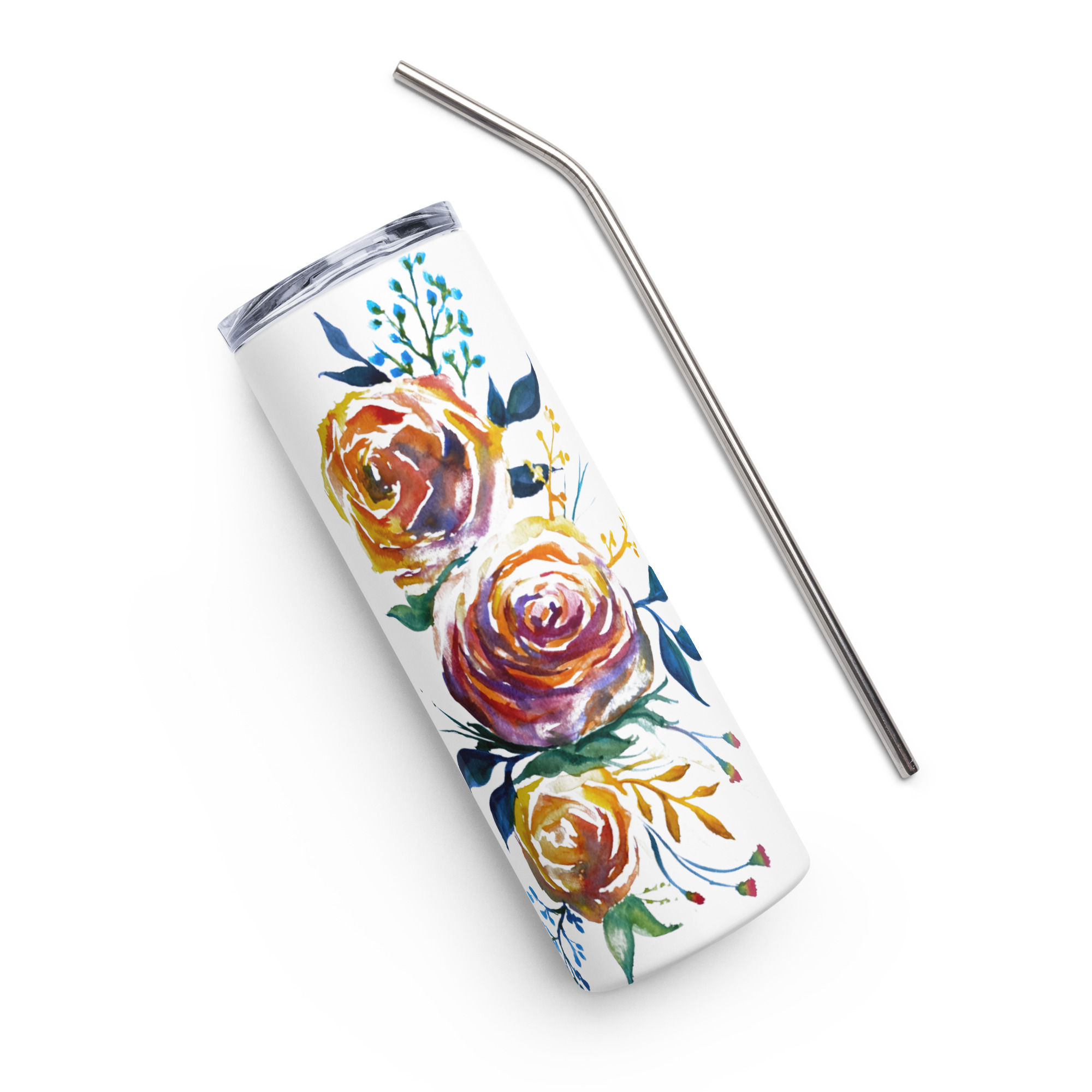 Stainless Steel Flower Tumbler
