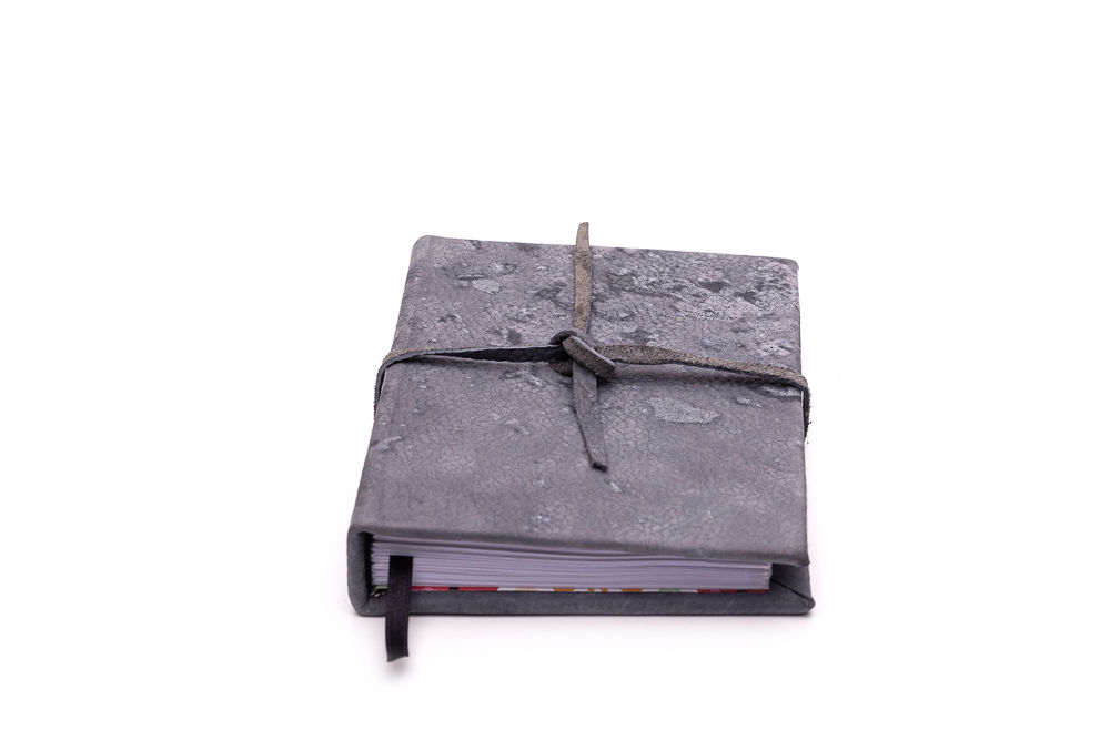 Cuaderno Artesanal Tapa De Cuero A6 Hecho A Mano.