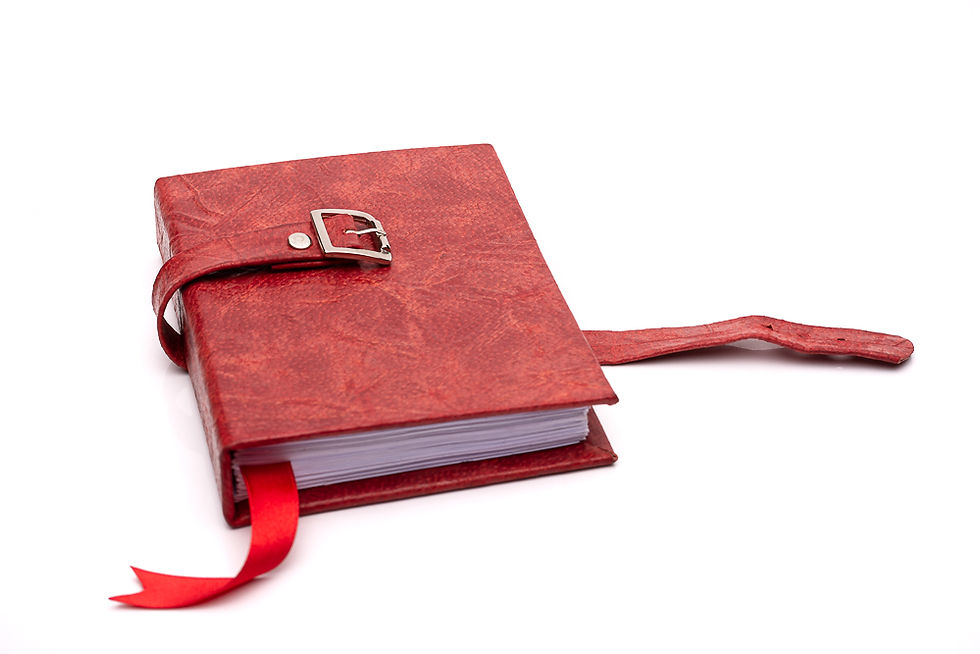Miniatura: Cuaderno Artesanal Tapa De Cuero A6 Hecho A Mano.