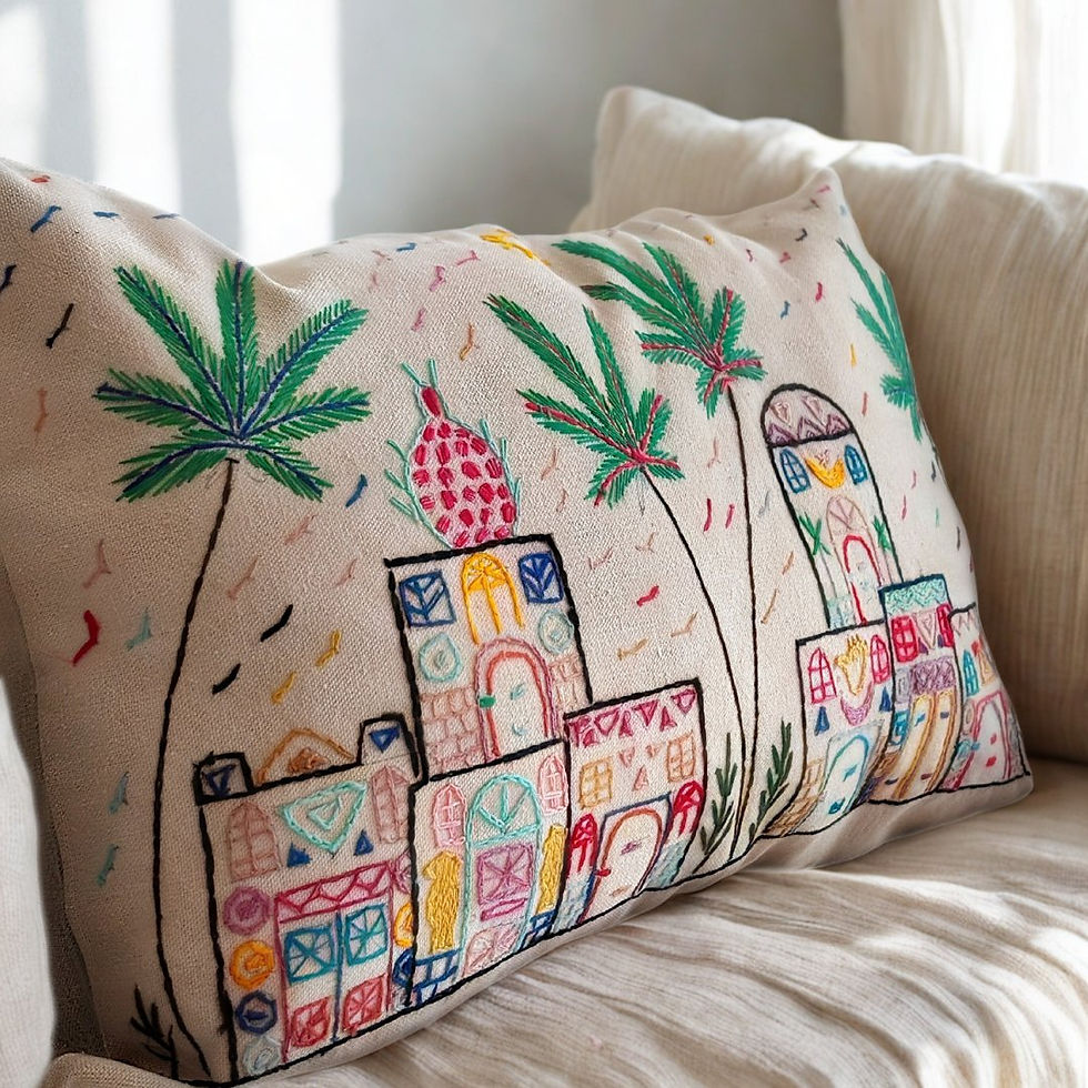 Thumbnail: Handmade Egyptian Cotton Cushion Cover No.11