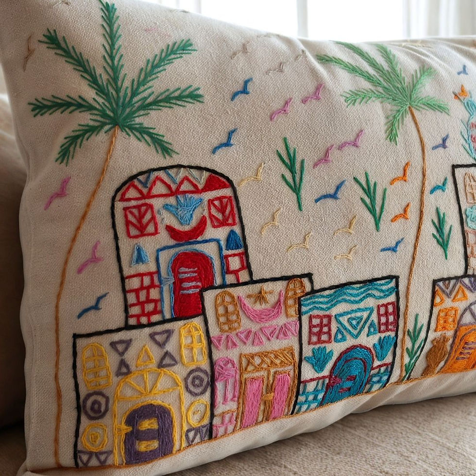 Thumbnail: Handmade Egyptian Cotton Cushion Cover No.21