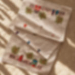 Handmade Egyptian Cotton table runner, Egyptian cotton homeware piece from BloomSpoon's Threads of Hope collection