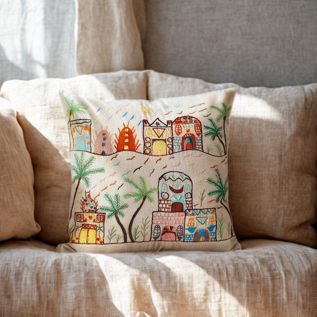 Handmade Egyptian Cotton Cushion Cover No.5