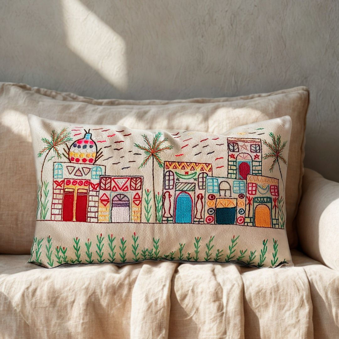 Handmade Egyptian Cotton Cushion Cover No.20