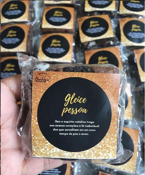 Brownie Personalizado 50 unidades.