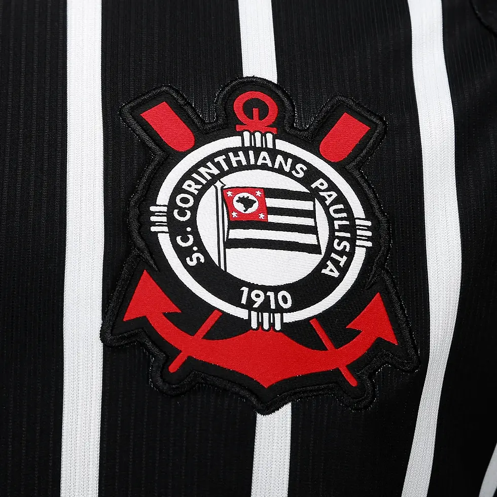 Miniatura: Camisa Corinthians I 26/27 - Torcedor Nike Masculina - Preta e Branca