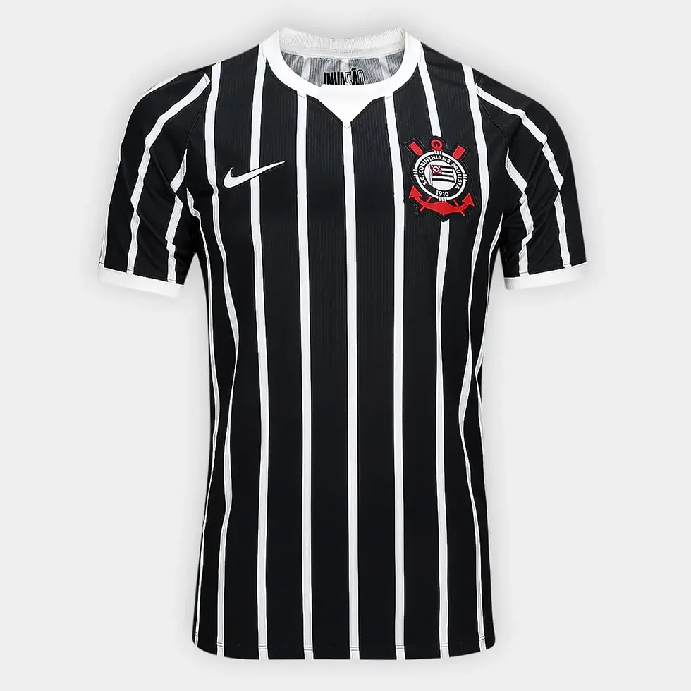 Miniatura: Camisa Corinthians I 26/27 - Torcedor Nike Masculina - Preta e Branca