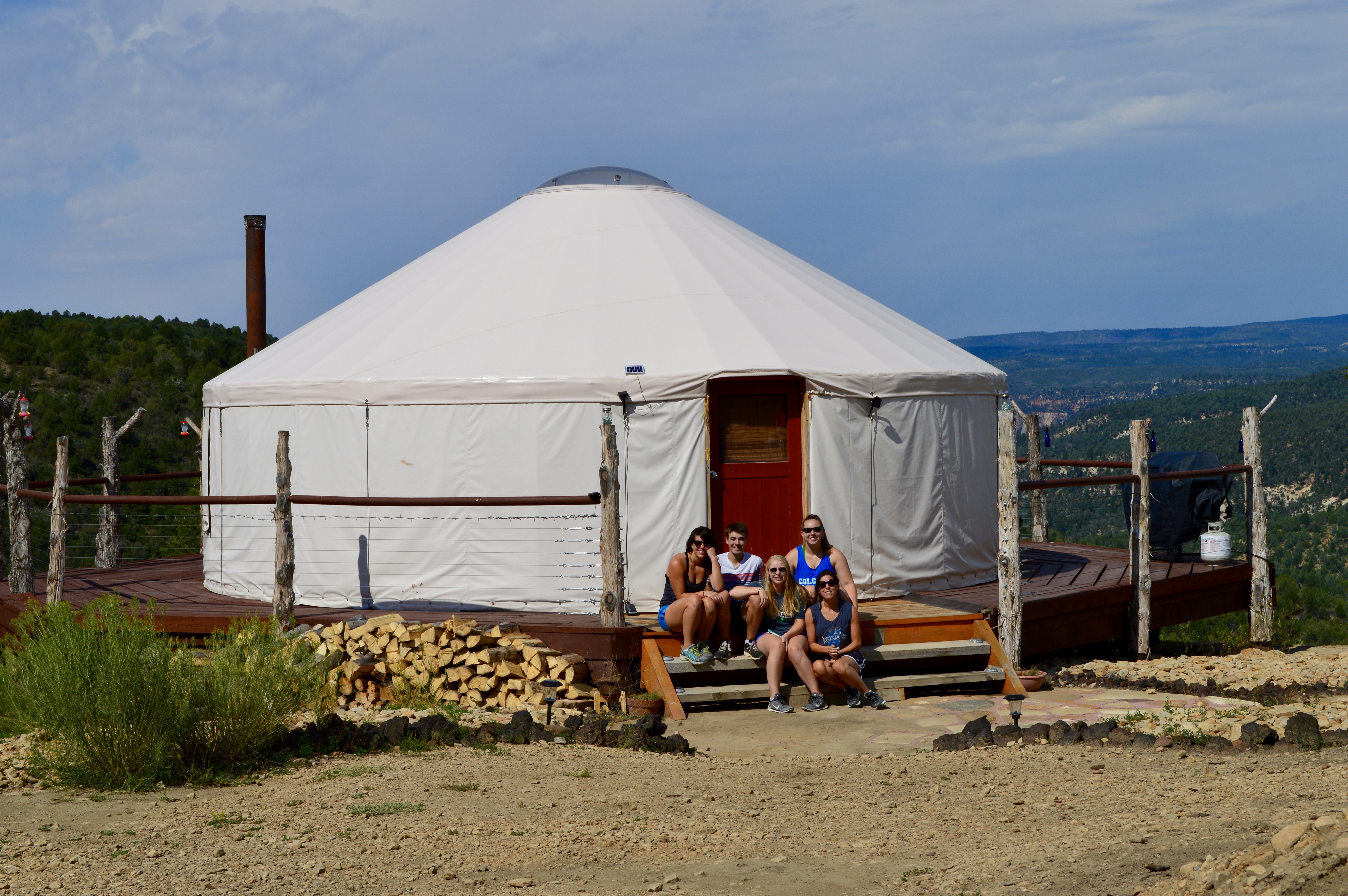 Just yurtin' it!