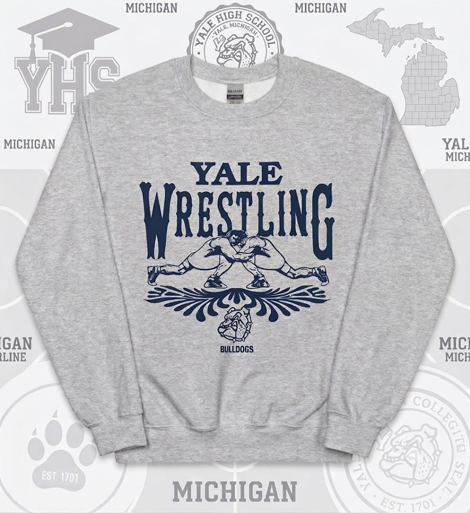 Yale Bulldog Crew Neck Sweatshirt