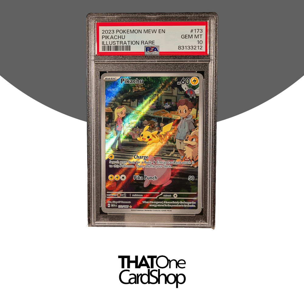Pikachu 2023 Pokemon MEW EN 173 Illustration Rare PSA 10