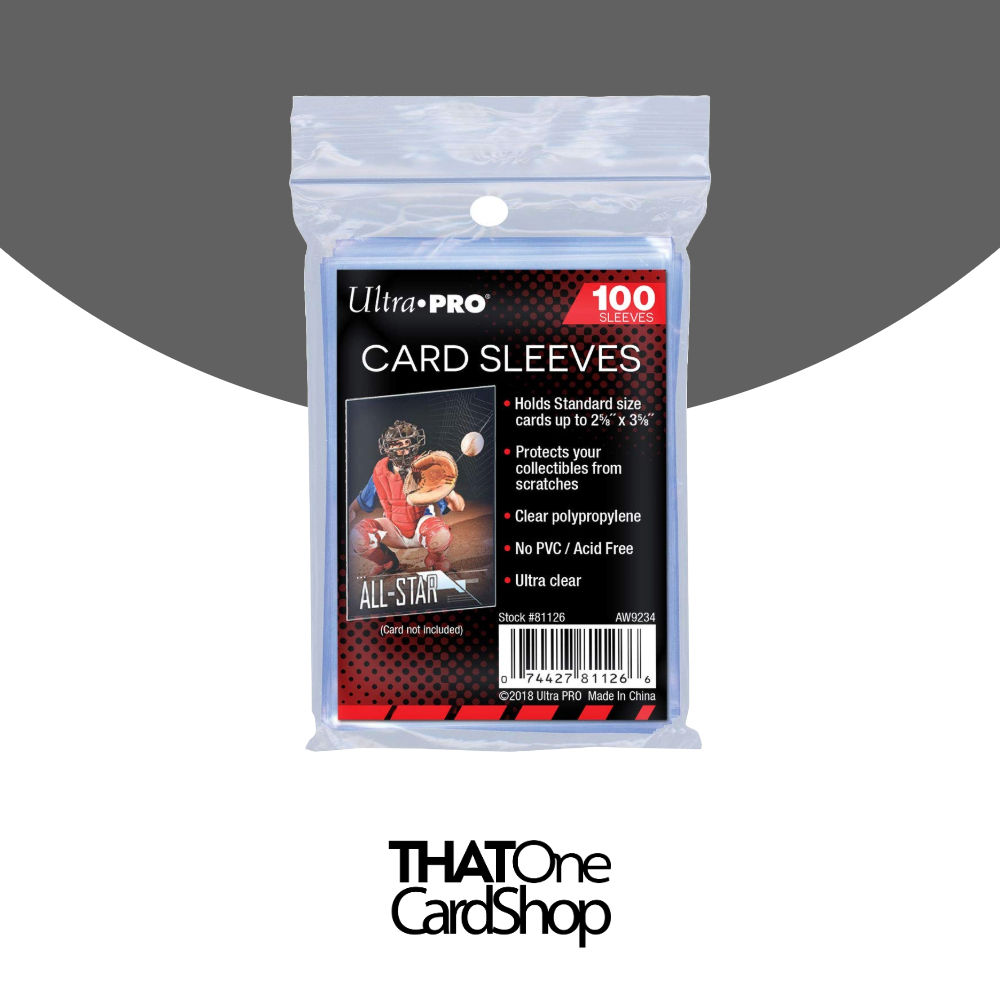 Ultra Pro Soft Card Sleeves, 2 5/8 x 3 5/8-Inches (100 Count)