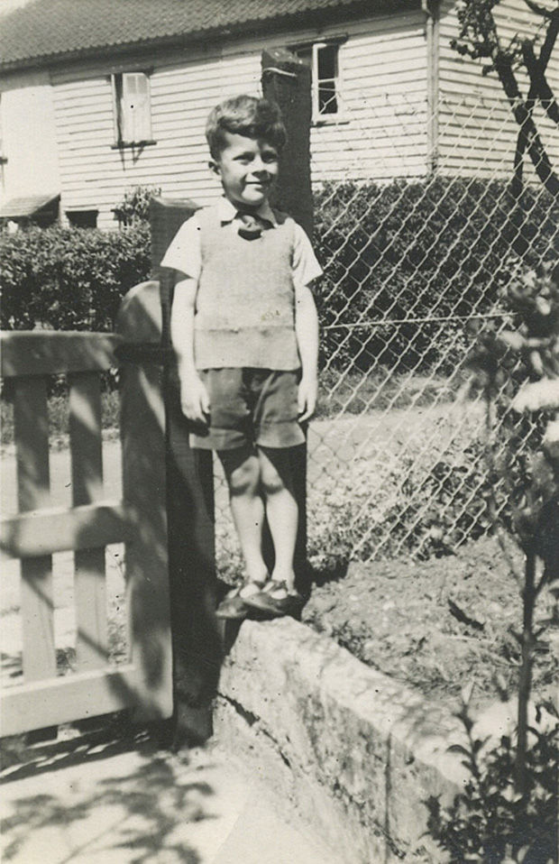 Ian Dury age 5 in Mevagissey