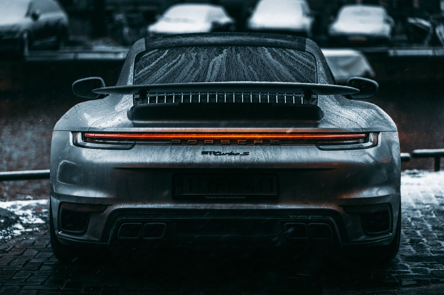 Dirty and wet 992 Turbo S In Amsterdam