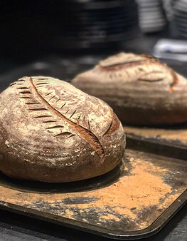 Bread baked on our premises.