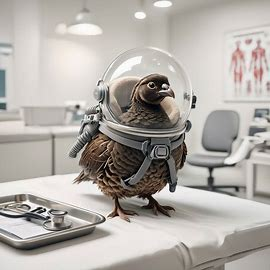 zero g quail at the doctor