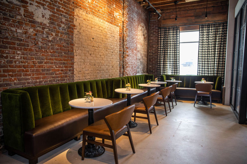 Full-service comfy bar seating.