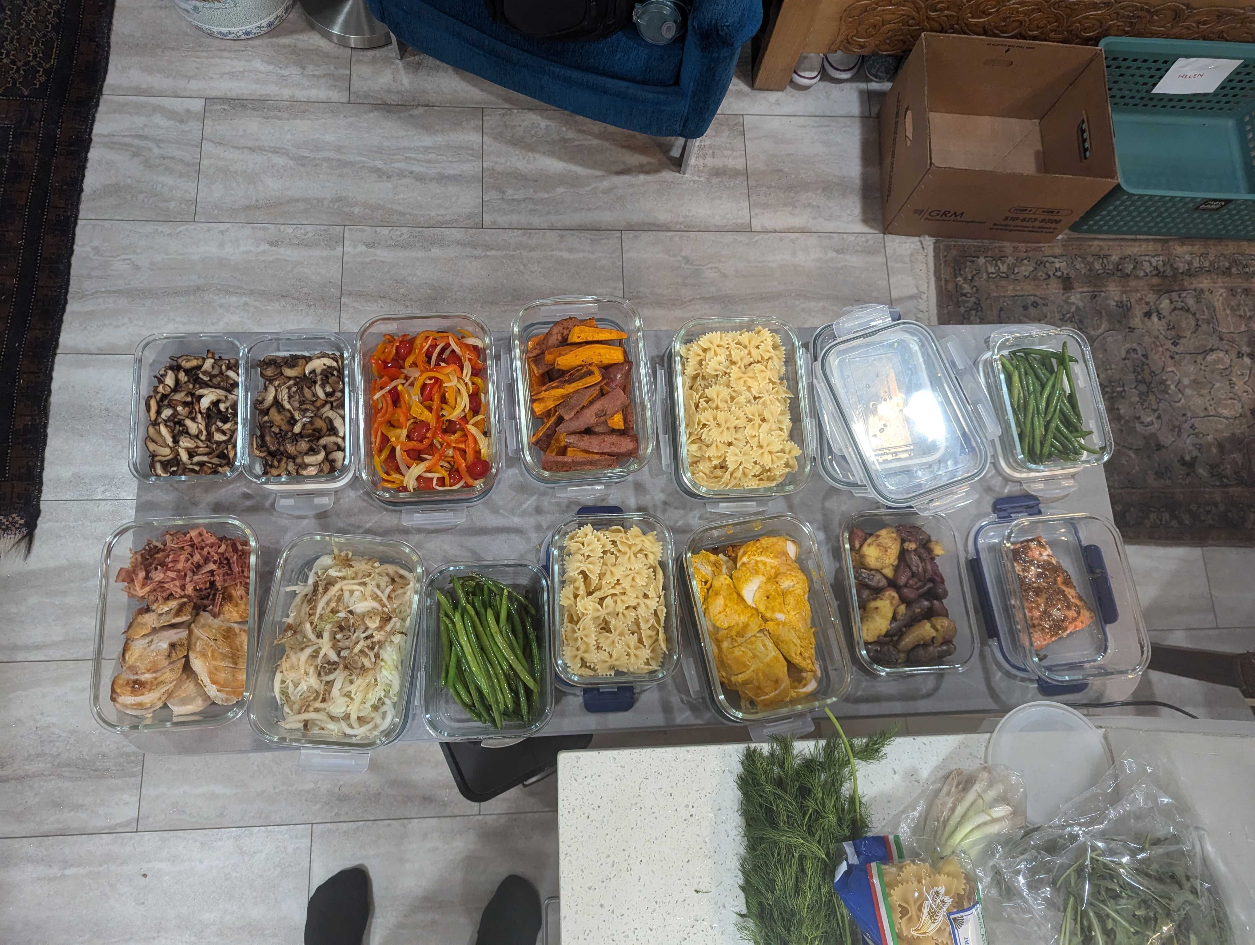 Prepared meal photography