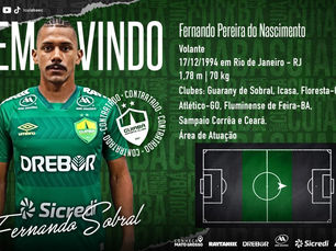 Cuiabá anuncia Fernando Sobral como primeiro reforço para 2023