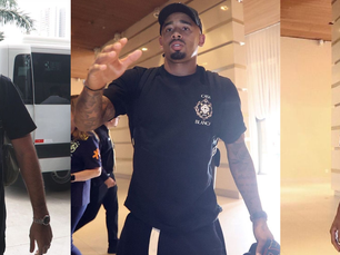 Jogadores da seleção brasileira chegam em Cuiabá