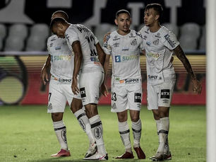 Santos vence o Atlético Mineiro na Viila Belmiro e pula para o sexto lugar na tabela