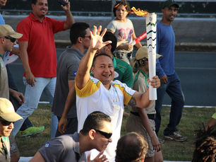Confira como foi a passagem da Tocha Olímpica por Várzea Grande