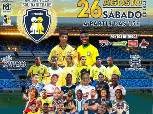 Amigos pela Solidariedade terá craques que fizeram história com a amarelinha