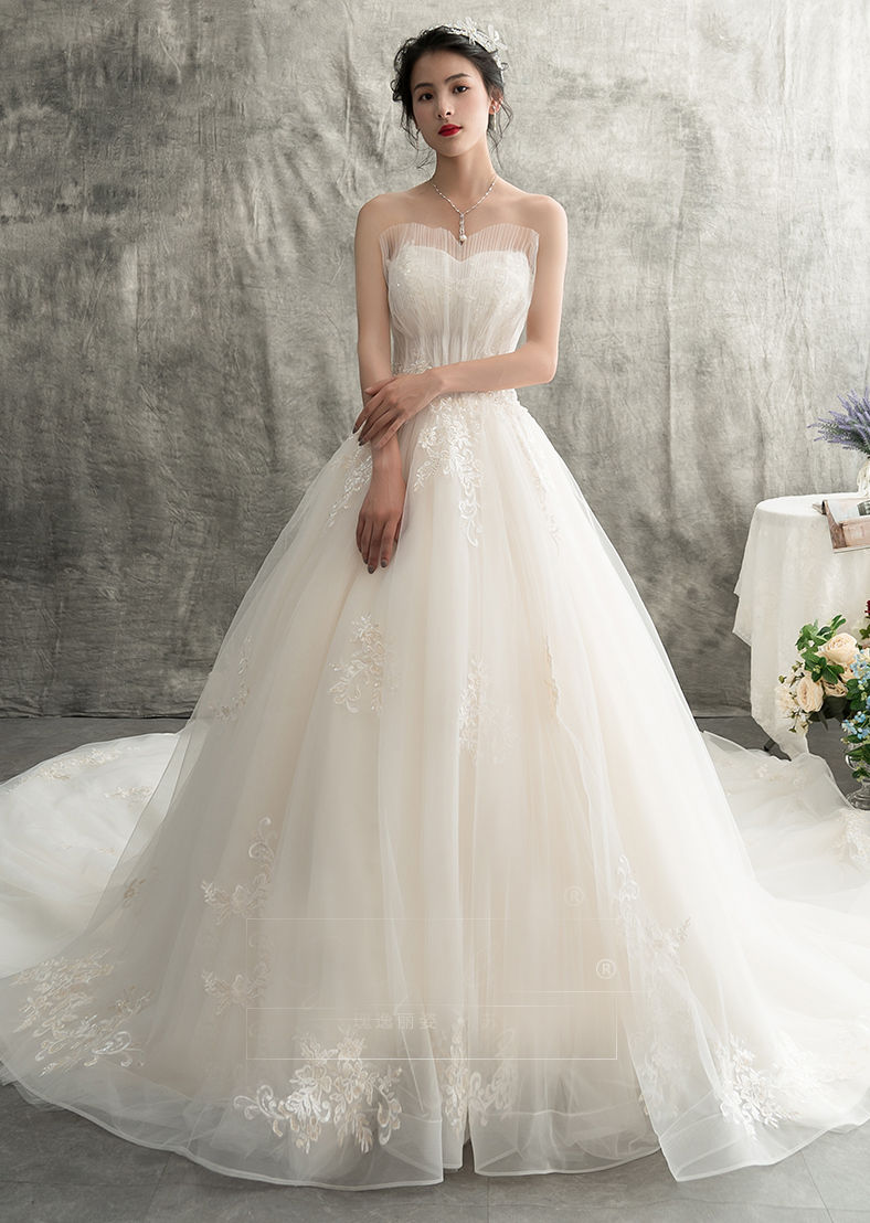OLIVIA WHITE SWAN TULLE BALL GOWN WEDDING DRESS