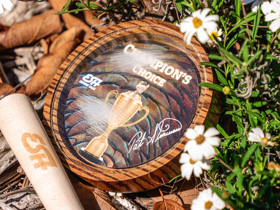 The Champion's Choice glass call from ESH Custom Calls is a surgical tool for precise spring turkey calling.
